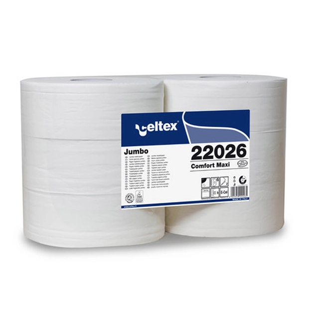 Celtex 22.026 tualettpaber, MAXI, 2 ply, 100% cell., d26,5, 6 pack/cs