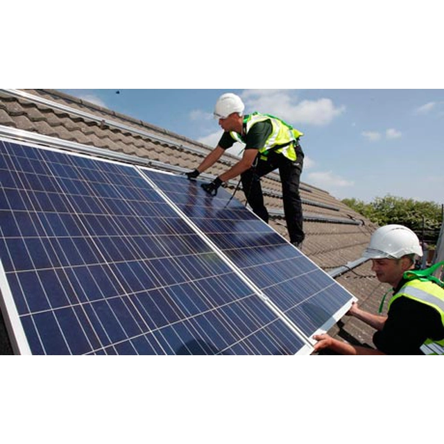 Central fotovoltaica do Sr.Marcin 8kW+12x550W sem sistema de montagem