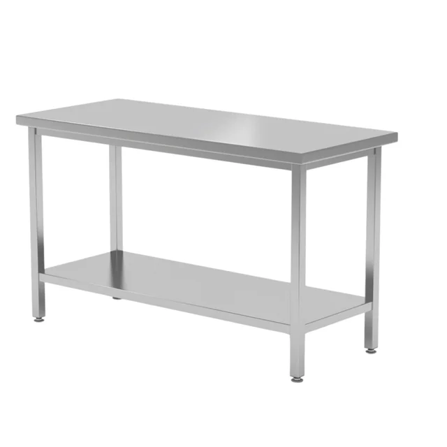 Central Gastronomic Table With Shelf 1200x600x850 Hendi 816179