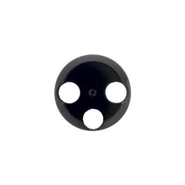 Central part for antenna socket with three holes 1930/Glas/Palazzo black