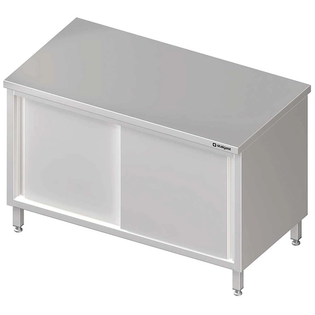 Central, pass-through table with sliding doors 1000x700x850 mm
