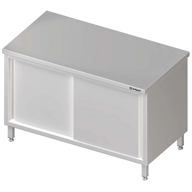 Central, pass-through table with sliding doors 1600x700x850 mm