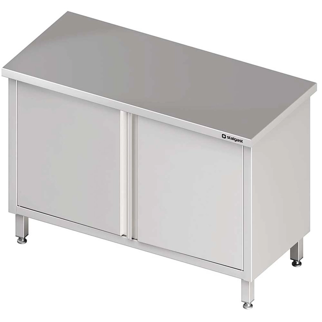 Central, pass-through table with swing doors 1000x600x850 mm