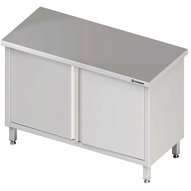Central, pass-through table with swing doors 800x700x850 mm