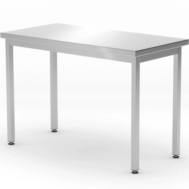 Central steel kitchen worktop table Budget Line 1200 x 600 x 850 mm - Hendi 817087