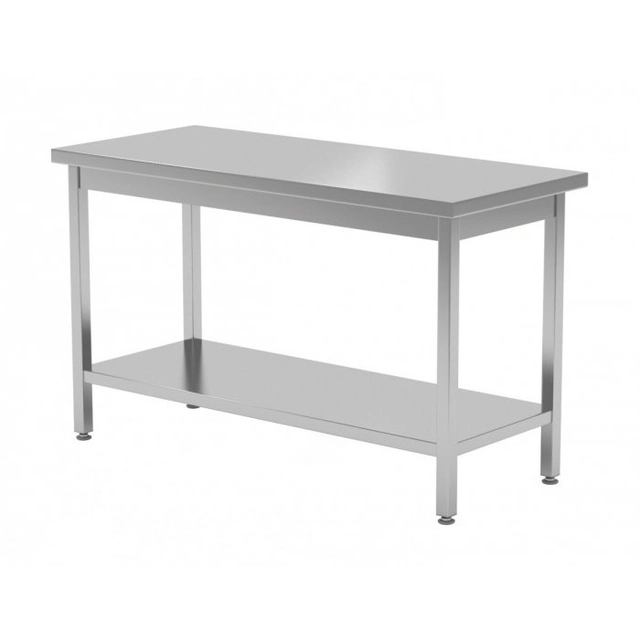 Central table with a shelf, screwed 1600 x 700 x 850 mm POLGAST 112167SK 112167SK