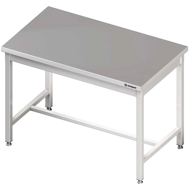 Central table without shelf 800x800x850 mm welded