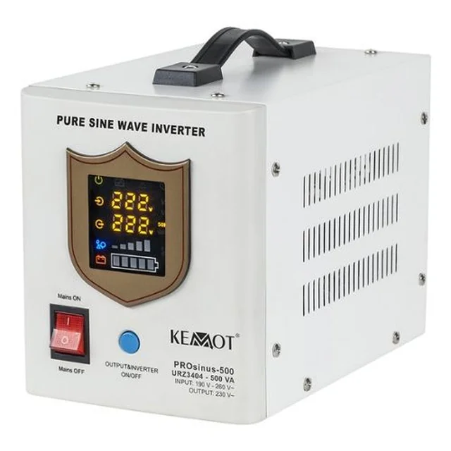 Central UPS, Pure Sine, 500VA/300W 12V - KEMOT URZ3404