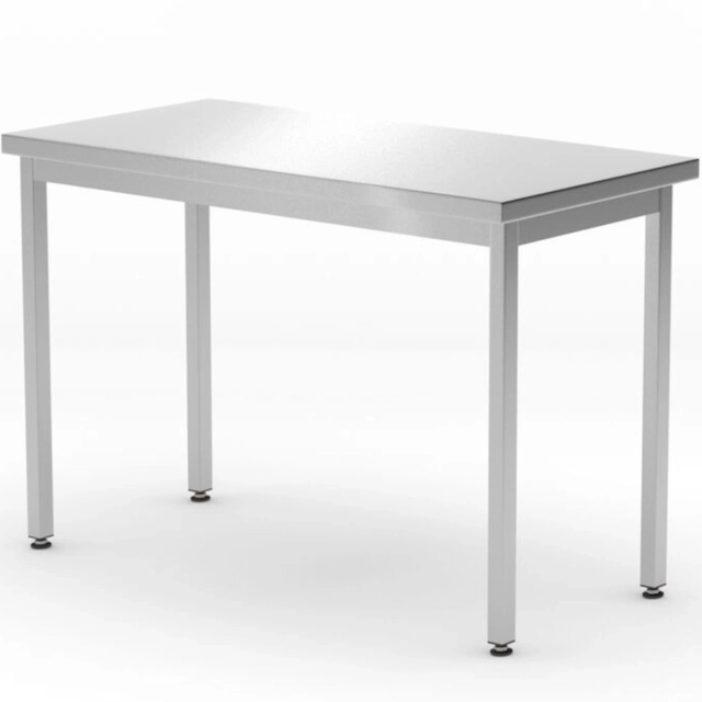 Centrale stalen keukenblad tafel Budget Line 800 x 600 x 850 mm - Hendi 817063