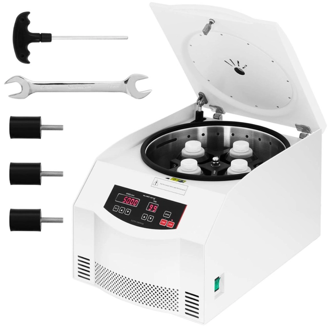 Centrifuga da laboratorio professionale per plasma 5000 giri/min./min a 4 provette 250 ml