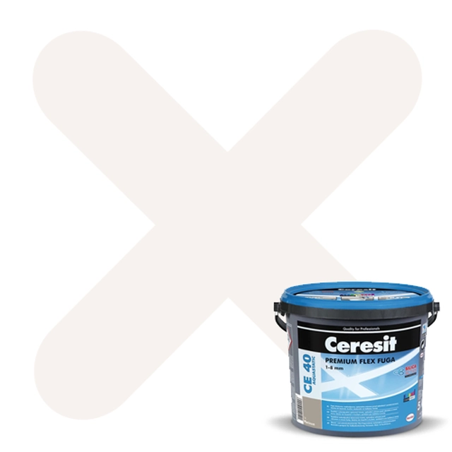 Ceresit elastic grout CE-40 Aquastatic white 01 5 kg