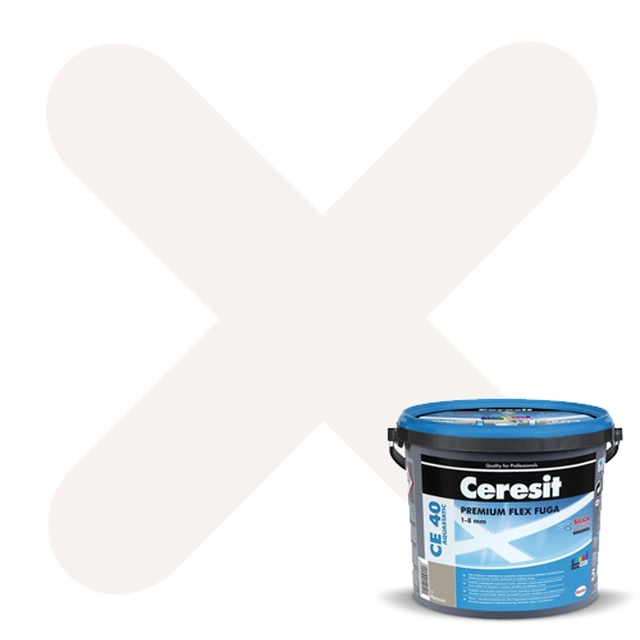 Ceresit еластична фугираща смес CE-40 Aquastatic бяла 01 2 kg