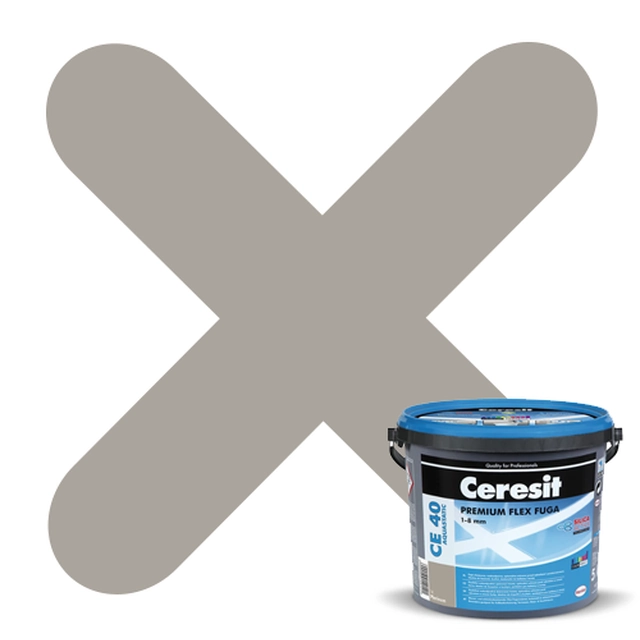 Ceresit flexibele voeg CE-40 Aquastatisch cementgrijs 12 5 kg