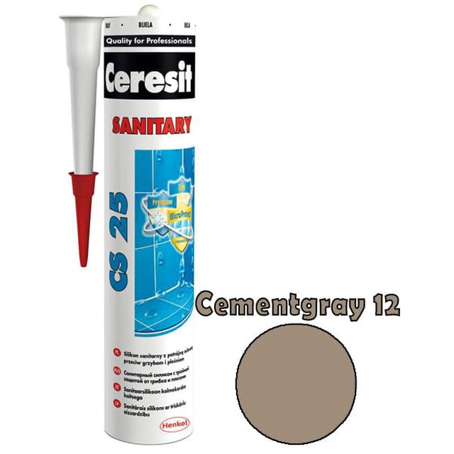 Ceresit silicon CS-25 gri ciment 12 280 ml