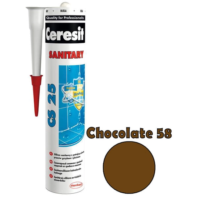 Ceresit silicone CS-25 cioccolato 58 280 ml