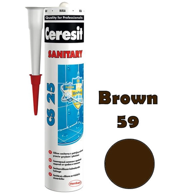 Ceresit silicone CS-25 marron marron 59 280 ml