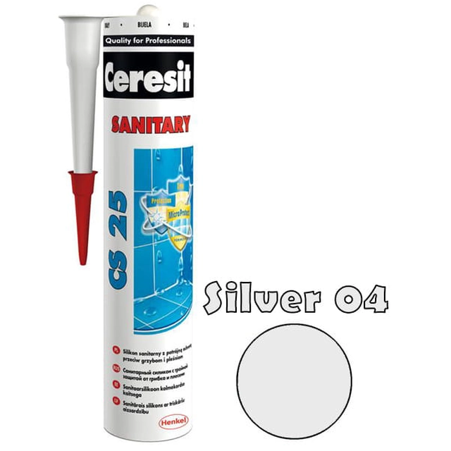 Ceresit silikon CS-25 srebro 4 280 ml