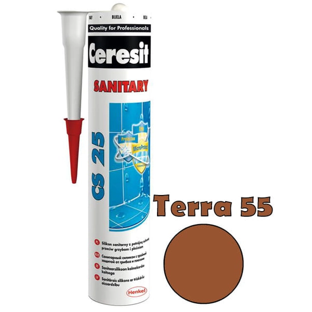 Ceresit силикон CS-25 terra brown 55 280 ml