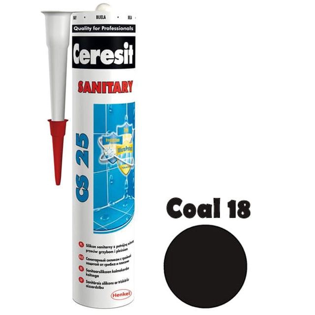 Ceresit szilikon CS-25 szén 18 280 ml