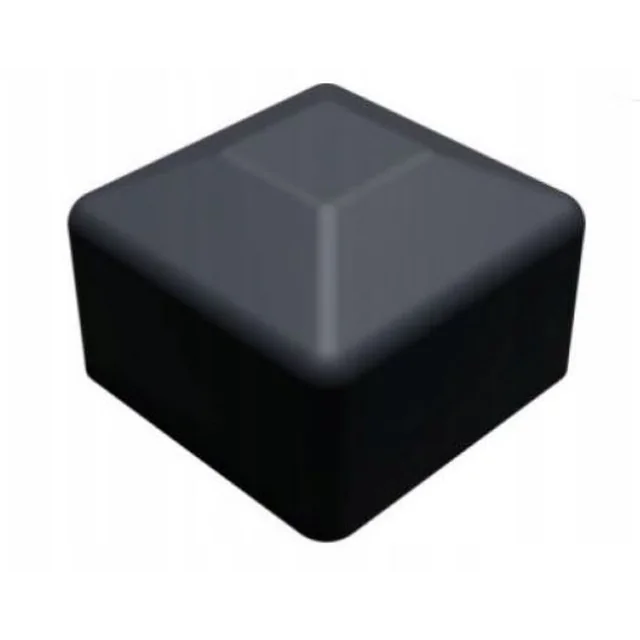 Černá čepice pro profil 40x40