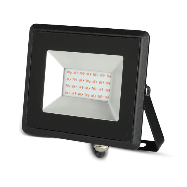 Černé LED světlomety – řada E – 20W – červená – IP65