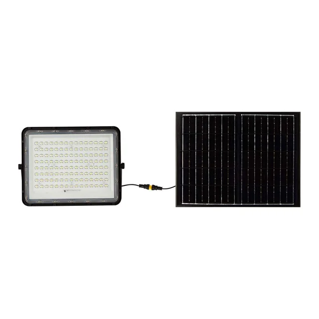 Černé solární světlomety – 20W – IP65 – 1800 Lumeny – 4000K