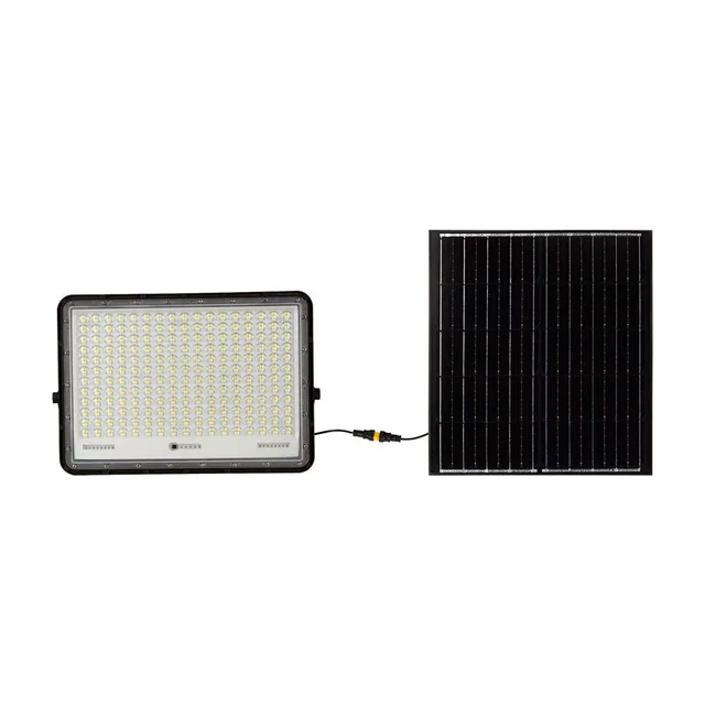 Černé solární světlomety – 20W – IP65 – 2600 Lumeny – 4000K