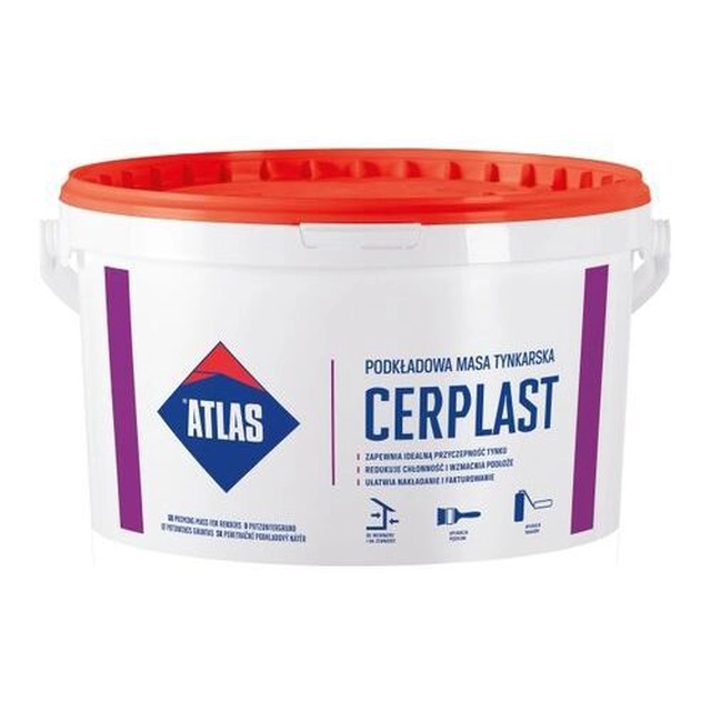 CERPLAST hvid grundpuds, pak 10kg, hvid