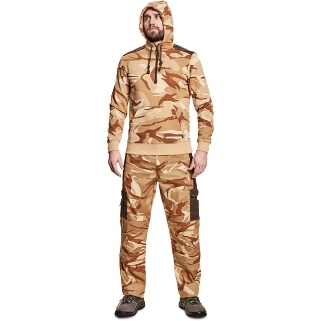 Cerva CRAMBE HOODIE - Camouflage/Beige Size: XS