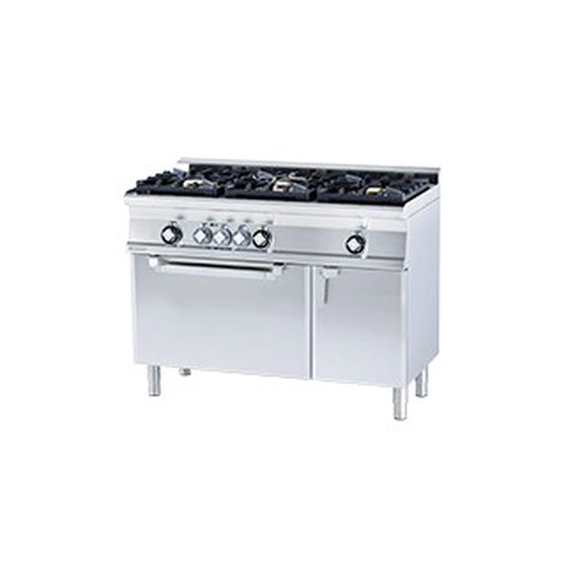 CFM3 - 612 GEMV WOK ﻿﻿Cucina a gas WOK; con forno elettrico