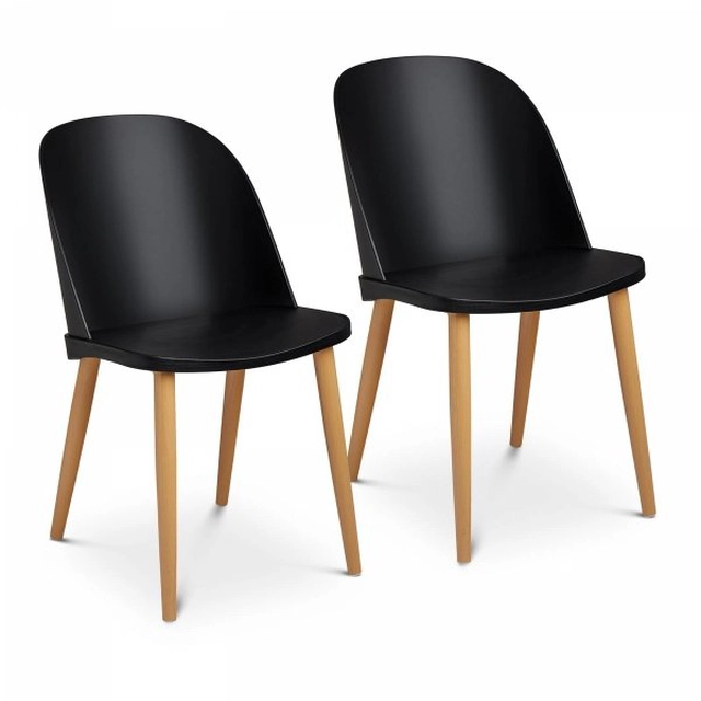 Chair - black - up to 150 kg - 2 pcs.FROMM &amp; STARCK 10260137 STAR_SEAT_11