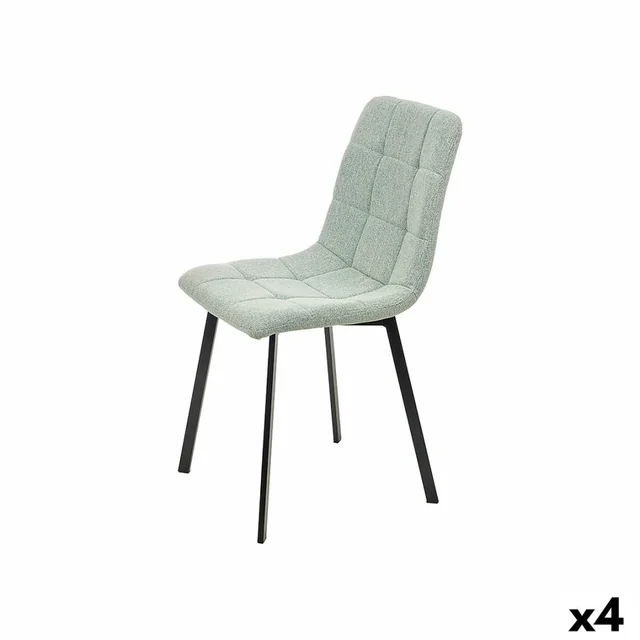 Chair Color Green Material 45 x 89 x 53 cm Elegant (4 Pieces)