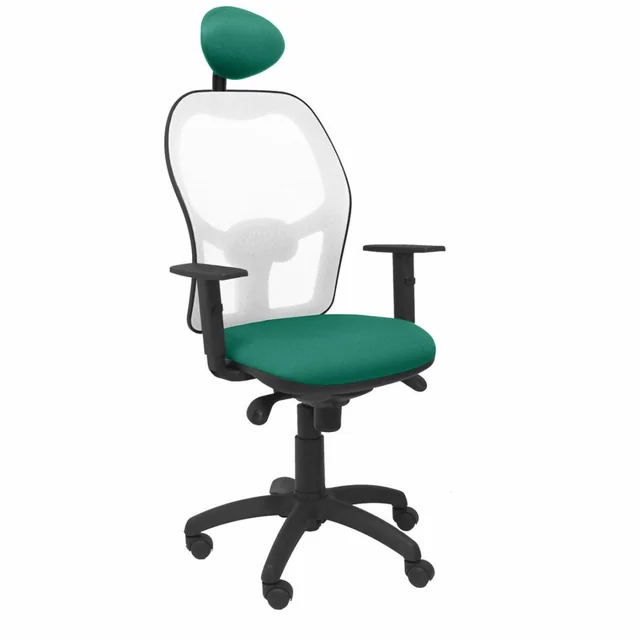 Chaise de bureau avec appui-tête Jorquera P&amp;C ALI456C Vert Émeraude