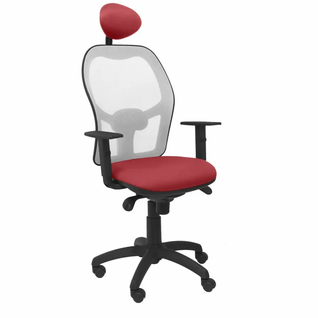 Chaise de Bureau avec Appui-Tête Jorquera P&amp;C ALI933C Châtaignier Rouge