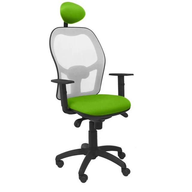 Chaise de Bureau avec Appui-Tête Jorquera P&amp;C BALI22C Couleur Vert Pistache