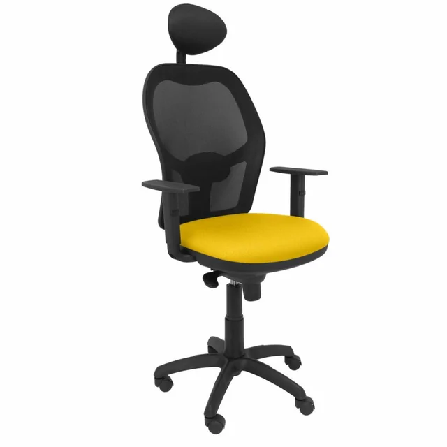 Chaise de bureau avec appui-tête Jorquera P&C ALI100C Jaune