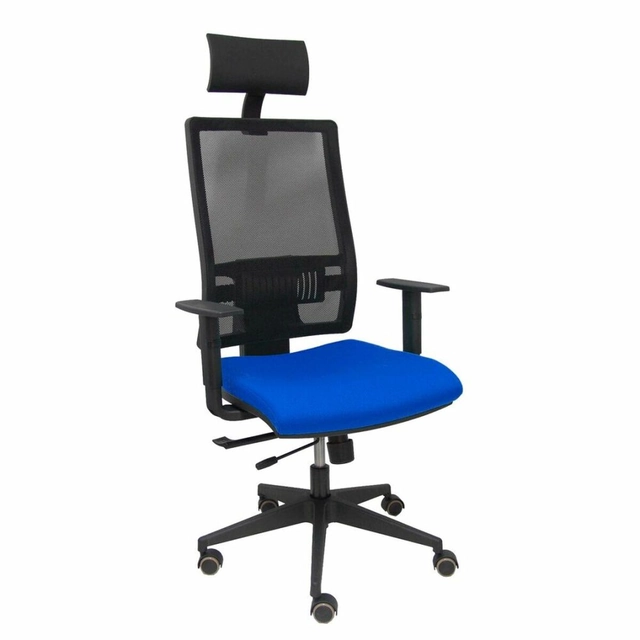 Chaise de bureau avec appui-tête P&amp;C B10CRPC Bleu