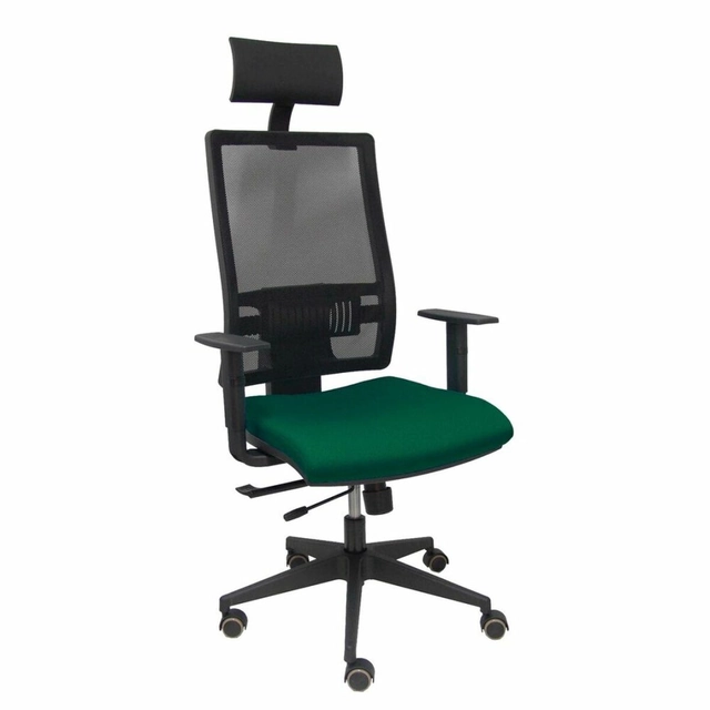 Chaise de bureau avec appui-tête P&amp;C B10CRPC Foncé Vert foncé