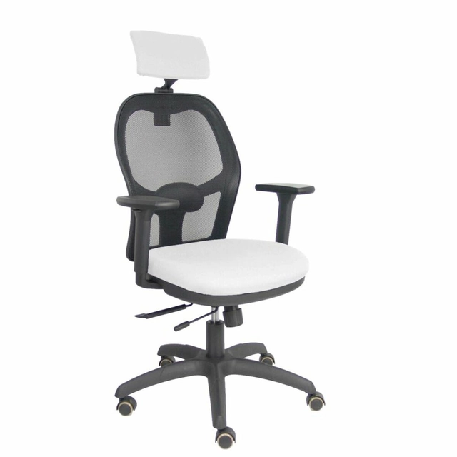 Chaise de bureau avec appui-tête P&amp;C B3DRPCR Blanc