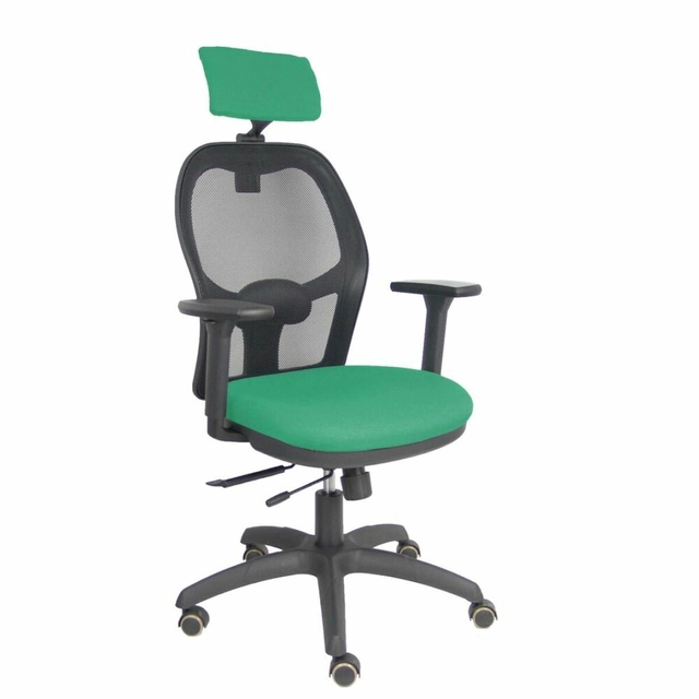 Chaise de bureau avec appuie-tête P&amp;C B3DRPCR vert émeraude