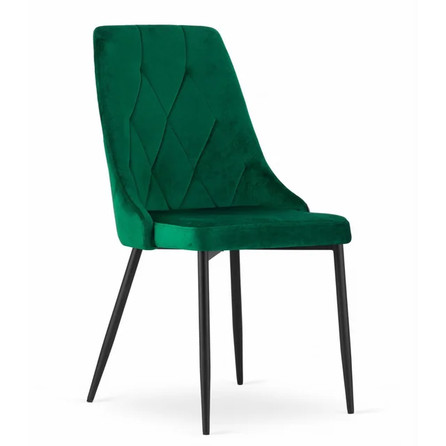 Chaise IMOLA - velours vert foncé x 1