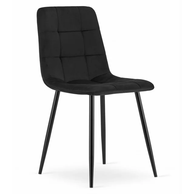 Chaise KARA - velours noir x 1