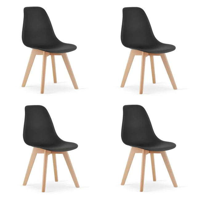 Chaise KITO - noir x 4