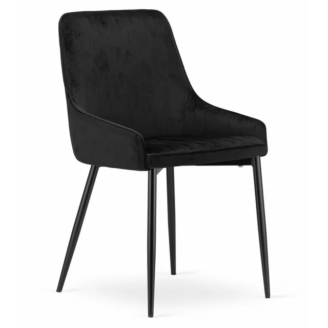 Chaise MONZA - velours noir x 1