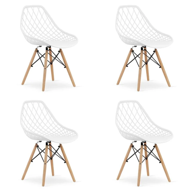 Chaise SAKAI - blanc x 4