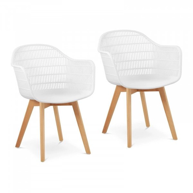 Chaises - 2 pcs - jusqu'à 150 kg - sièges 490 x 450 x 450 mm - blanc FROMM STARCK 10260319 STAR_SEAT_34