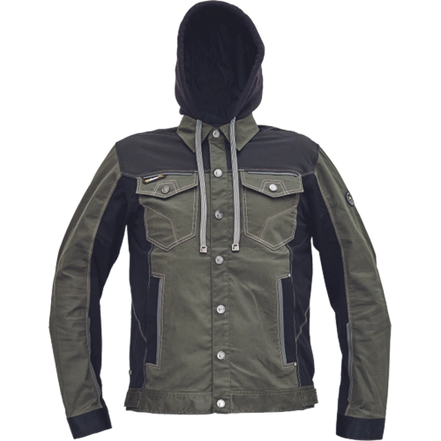 Chaqueta NEURUM CLS+capucha oliva oscuro 46