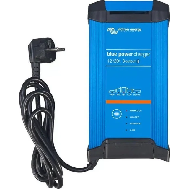 Chargeur de batterie intelligent bleu Victron Energy Charger IP22 12V/20A (3 sorties)