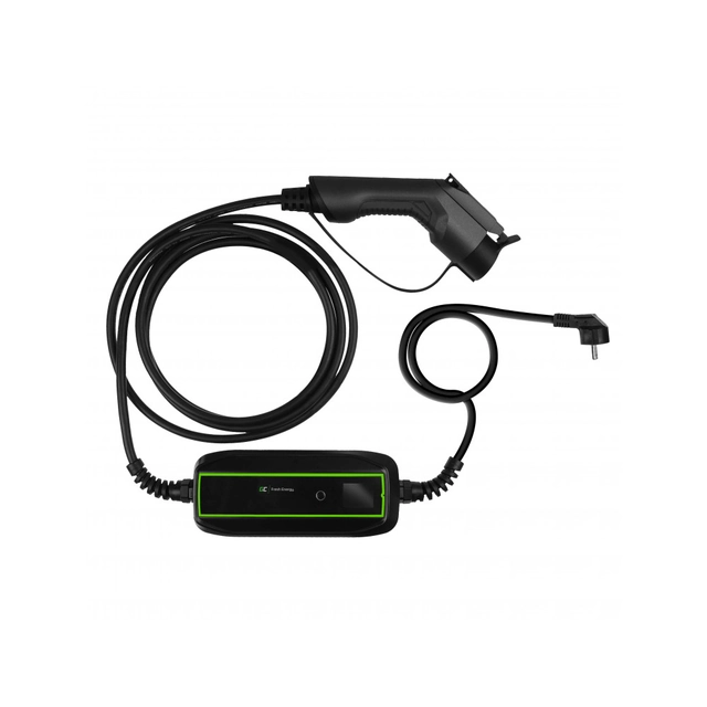 Chargeur portable Green Cell GC EV 3.6kW, 10A 16A, type schuko 1 pour voiture électrique et hybride rechargeable