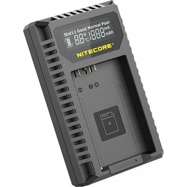 Chargeur USB Nitecore pour batterie Canon 2x Lp-e17/% p2/% - Charge rapide Qc + écran Lcd Nitecore/% p3/%